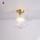 Axyaa Glass Pendant Ceiling Lamp for Kitchen Bedroom LED Lights Fixtures E27