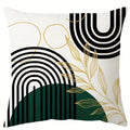 Axyaa Geometric Leaf Pattern Pillowcase for Living Room Sofa and Bedroom Décor