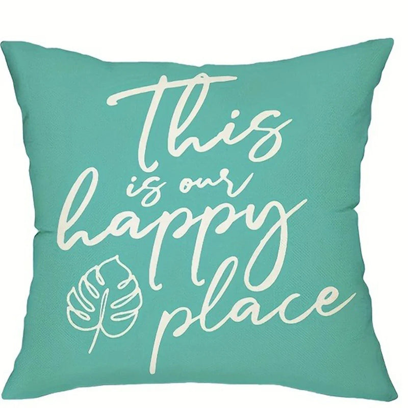 Axyaa Tropical Leaf Pattern Pillowcase, SWEET HOME Design, Room Decoration