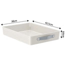Axyaa Kitchen Cabinet Organizer Tray with Slide-Out Drawer and Handle