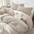 Axyaa Premium Rabbit Velvet King Bed Set: Soft, Warm, Cozy Duvet, Sheets
