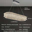 Axyaa Crystal Chandelier High-end Luxury Pendant Lamp for Home Decor Lighting