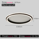 Axyaa Modern Round LED Ceiling Lamp - Minimalist Bedroom Study All Room Lighting