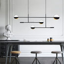 Axyaa Geometric Line Iron Pendant Lamp for Living Room, Bedroom, Study, and Dining Area