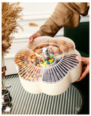 Axyaa Melon Seeds and Nuts Tray for Living Room Snacks and Dim Sum Organizing