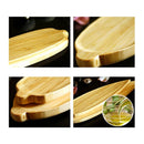 Axya Bamboo Leaf Sushi Plate Set with Sushi Maker and Tea Tray