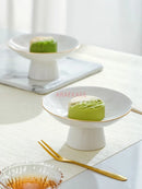 Axyaa Delicate Fruit & Dim Sum Plate for Snacks and Dried Fruits.