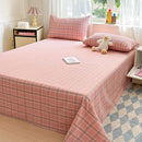 Axyaa Cotton Coarse Cloth Bed Sheet Set, Soft Mat & Quilt - Single/Double, Print, Washable