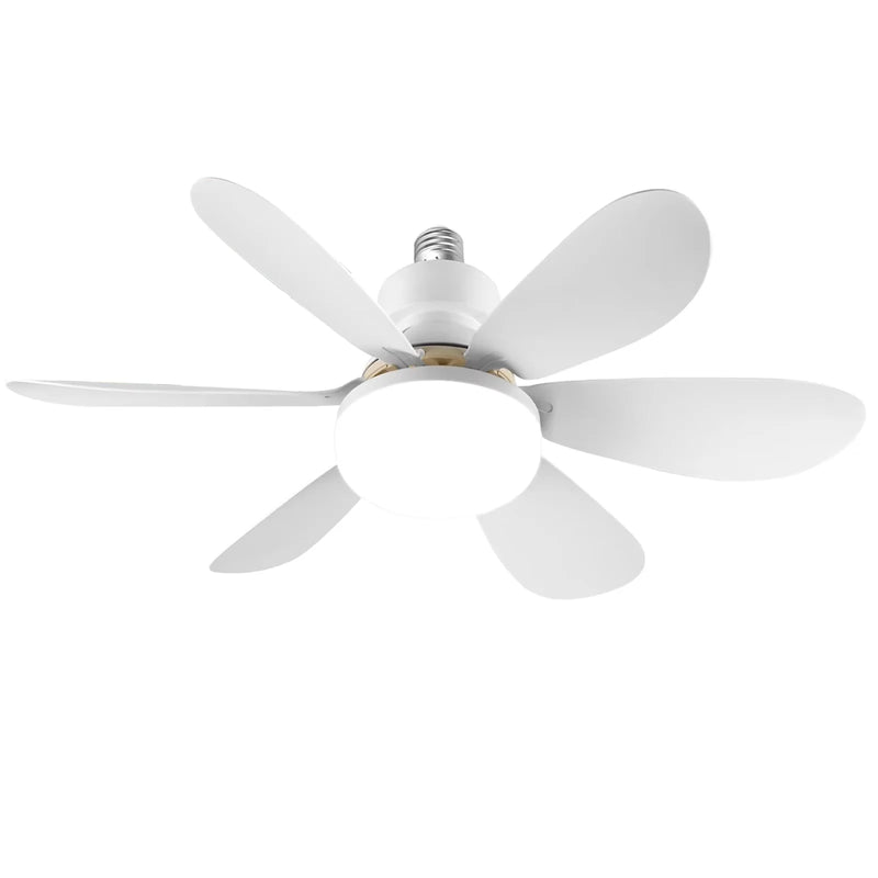 Axyaa Ceiling Fan Light with Remote Control & LED - E27 Socket