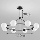 Axyaa Modern Indoor Pendant Light Chandeliers for Dining & Living Room