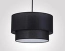 Axyaa Minimalist LED Fabric Pendant Light for Dining Living Bedroom Study