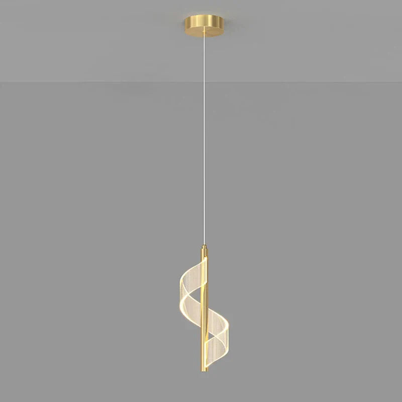 Axya Modern LED Spiral Pendant Lights Indoor Bedroom Chandeliers