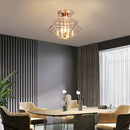 Axya Crystal Ceiling Chandelier LED Modern Industrial Lights E27 Bulb Base
