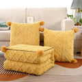 Axyaa Plush Pillow & Quilt Combo, Multifunctional 2-in-1 Autumn/Winter Bedding