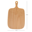 Axyaa Wood Cutting Board with Handle - Bread Cheese Pizza Serving Tray