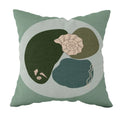 Axyaa Striped Daisy Abstract Art Pillowcase - Home Decor Square Cushion Cover