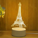 Axyaa 3D Acrylic LED Night Light | Romantic Bedroom Decoration Kids Lamp