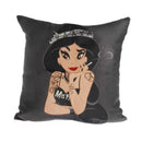 Axyaa Cartoon Girl Hip Hop Cushion Cover for Stylish Home Decor