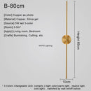Nordic Copper LED Mirror Wall Light for Home Decor, Axyaa Glass Fixture
