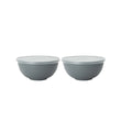 Axyaa Gray Plastic Bowl with Lid Set for Home Kitchen, Restaurant, RV, Camping
