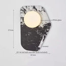 Axyaa Circular Ceramic LED Wall Lights - Nordic Modern Indoor Lighting