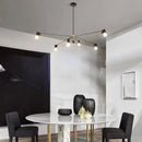 Axyaa Geometric Lines Chandelier: Modern, Nordic Bedroom Lighting Solution
