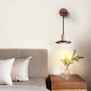 Axyaa LED Wall Lights Yellow Travertine Mid Century Modern Bedside Lamps