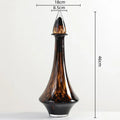 Axyaa Leopard Print Glass Vase with Lid - Home Decor Essential