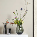 Grey Gourd Glass Vase for Pieris Japonica Home Decor by Axyaa