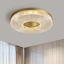 Axyaa Light Luxury LED Round Acrylic Ceiling Lamp for Bedroom Living Room