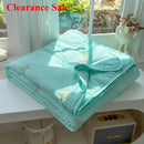 Axyaa Summer Cool Quilt - Washed Cotton Embroidered Soybean Quilt
