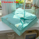 Axyaa Cotton Embroidered Soybean Summer Cool Quilt - Single/Double Bed Duvet