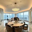 Axyaa Art Glass Villa Chandelier - French Minimalist Luxury Ceiling Lamp