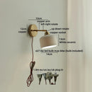 Axyaa Ceramic Shade LED Wall Lamp: Up Down Rotate Light for Living Room, Bathroom, Stairway