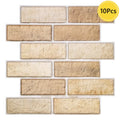 Axyaa Faux Brick Wall Panel Peel and Stick Tile for Kitchen Bathroom