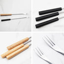 Axyaa Stainless Steel Fruit Cheese Hot Pot Dessert Salad Fork Set