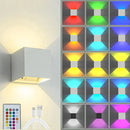 Axyaa LED Colorful Wall Light with Remote Control - Battery and USB Charging