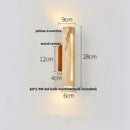 Axyaa LED Wall Lights for Home Dining Stair Bedroom Stone Wood Wabi Sabi Sconce
