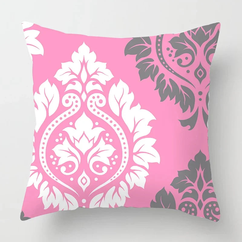 Axyaa Nordic Pink Sweet Home Sofa Cushion Cover, Cozy Living Room Decor