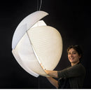 Axyaa Handmade Fabric Pendant Lamp for Living Room, Bedroom - Japanese Wabi Sabi Chandelier