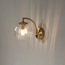 Axyaa Glass Wall Lamp: Nordic Minimalist LED Sconce for Living Bedroom