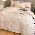 Axyaa Pure Cotton Embroidered Four Piece Bedding Set
