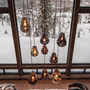 Axyaa Glass Pendant Light: Modern, LED, Creative Chandelier