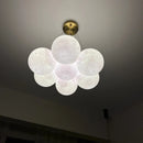 Axyaa Moon Bubble Lamp: Nordic Pendant Light for Bedroom and Dining Room
