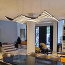 Axyaa Fishbone Living Room Chandelier Modern Light Luxury Home Decor