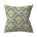 Axyaa Yellow Floral Geometric Cushion Cover 45x45cm