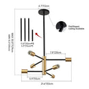 Axyaa Modern Ceiling Chandelier for Home Indoor Decor Lighting Fixtures