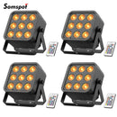 Axyaa RGBWA+UV Par Light Set, DMX512 Stage Effect Lighting for DJ Disco Party