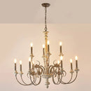 Axyaa French Retro Wooden Chandelier for Elegant Home and Hospitality Spaces