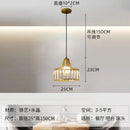 Axyaa Nordic Glass Pendant Light Cognac White Green Hanging Lamp